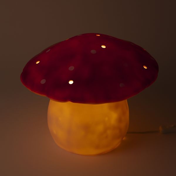 Lampe champignon grand modèle Red Brick