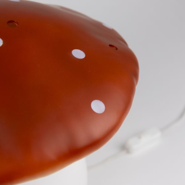 Lampe champignon grand modèle Red Brick