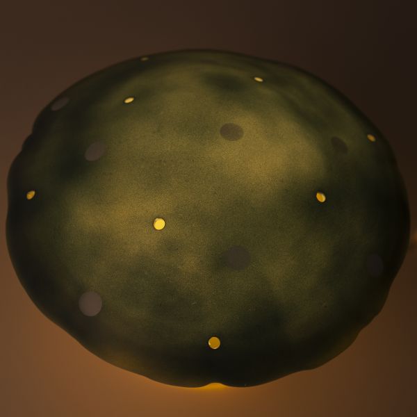 Lampe champignon moyen modèle Natural Teal