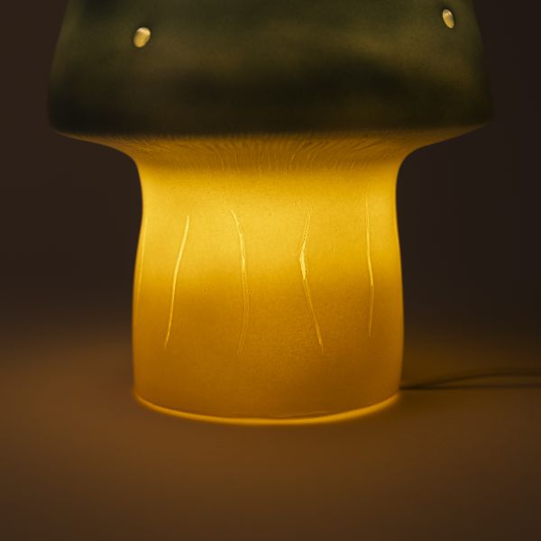 Lampe champignon petit modèle Natural Teal