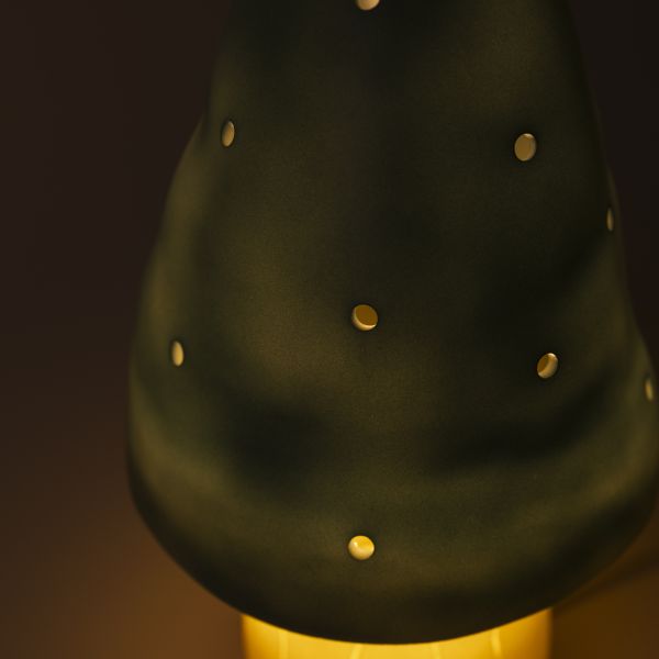 Lampe champignon petit modèle Natural Teal