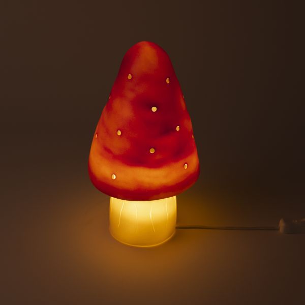 Lampe champignon petit modèle red Brick