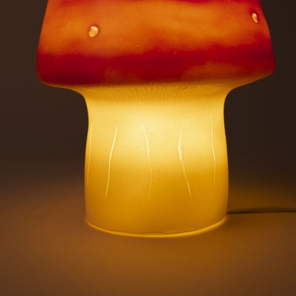 Lampe champignon petit modèle red Brick