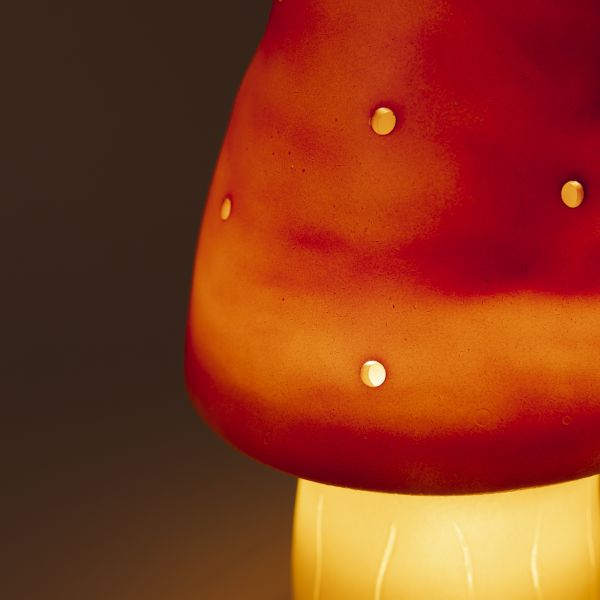 Lampe champignon petit modèle red Brick
