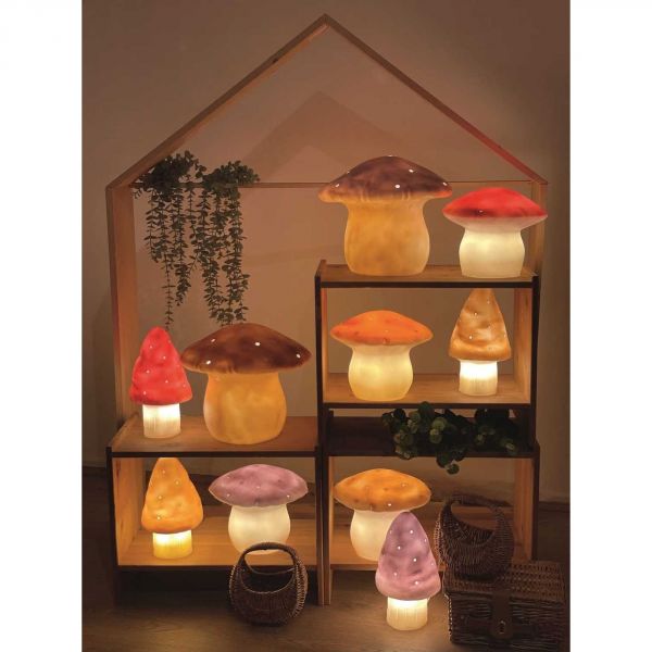 Lampe champignon moyen chocolat