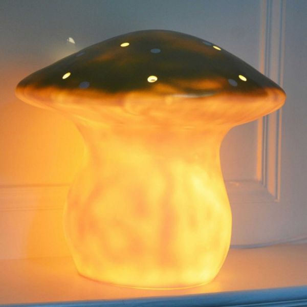 Lampe champignon moyen or