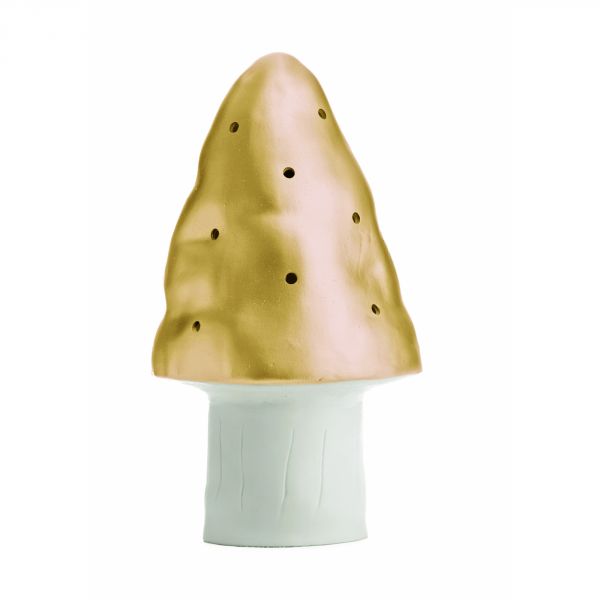 Lampe champignon petit modèle Or