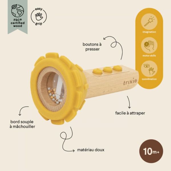 Lampe de jeu en bois et silicone Mr. Lion