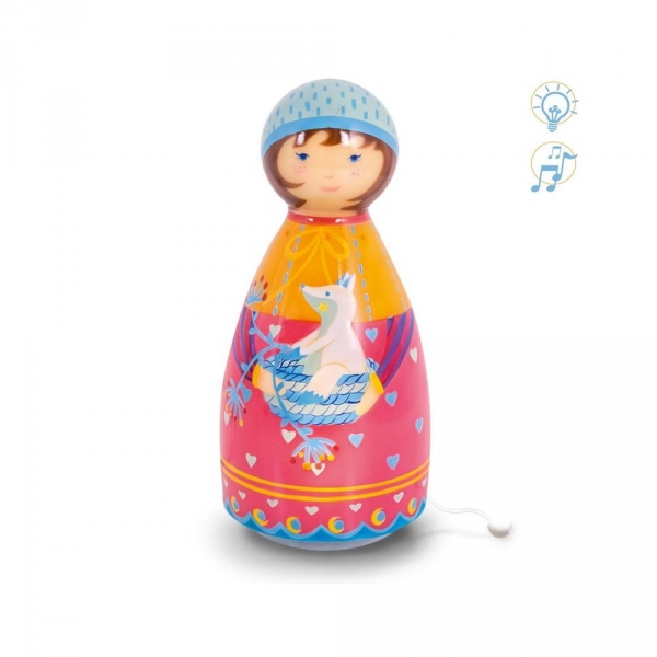 L Oiseau Bateau Lampe Musicale Fille Au Renard Made In Bebe