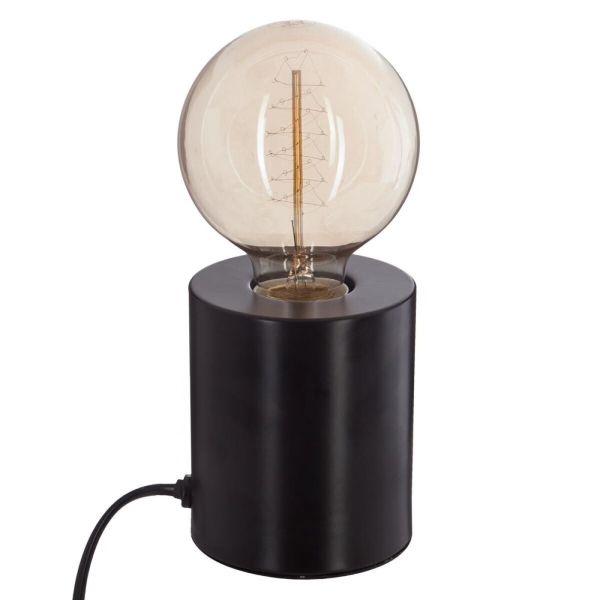 Lampe socle Saba Noire