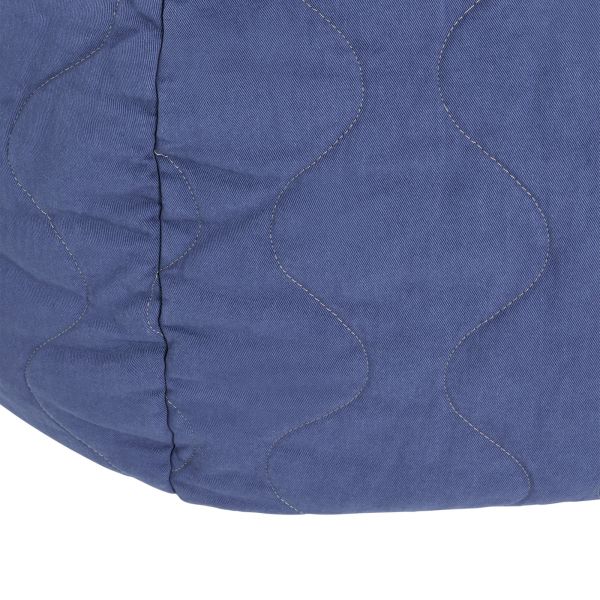 Pouf enfant rond matelassé Landscape Cobalt