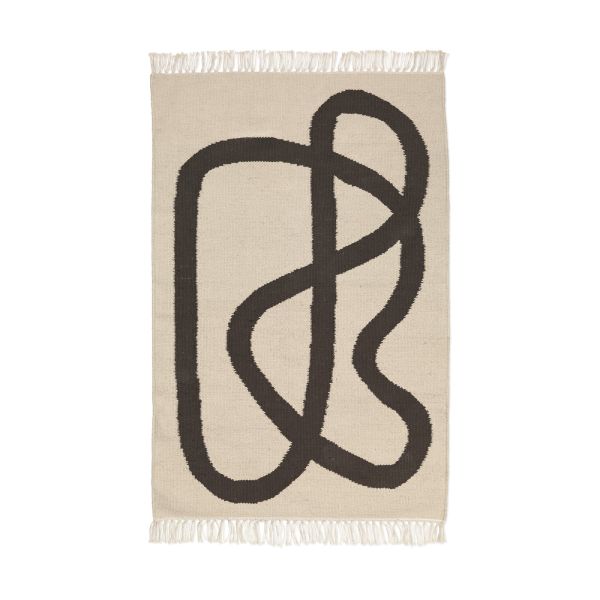 Tapis - Lane Rug - Off-white / Chocolate