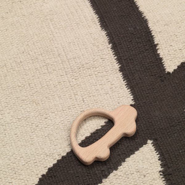 Tapis - Lane Rug - Off-white / Chocolate