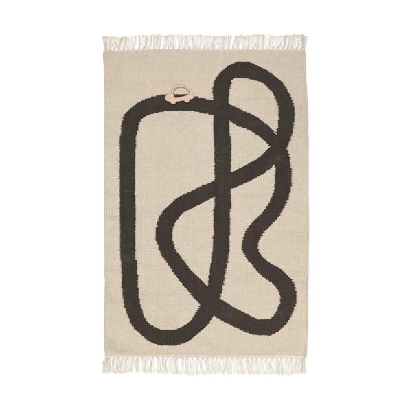 Tapis - Lane Rug - Off-white / Chocolate