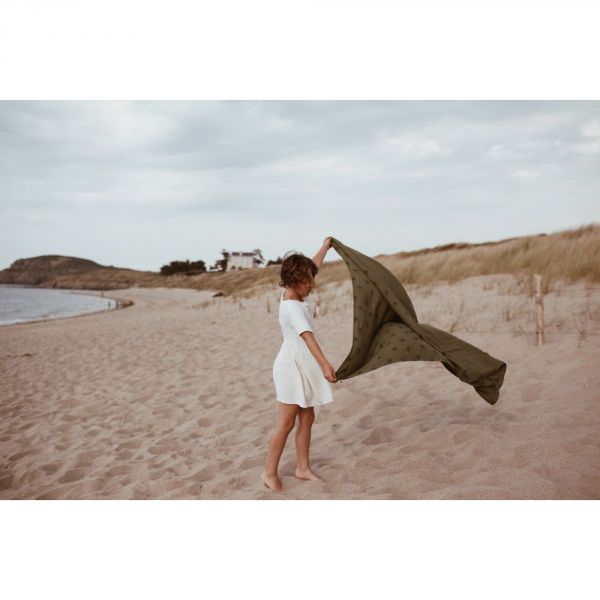 Lange bébé 110x110 cm Bianca Panda kaki