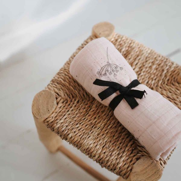 Lange bébé 70x70 cm Bianca Ombrelle Rose