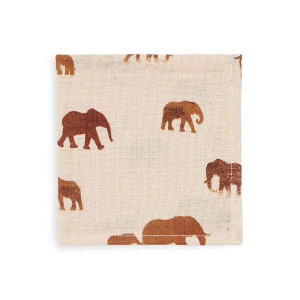 Lot de 2 langes coton hydrophile 115x115 cm Savannah