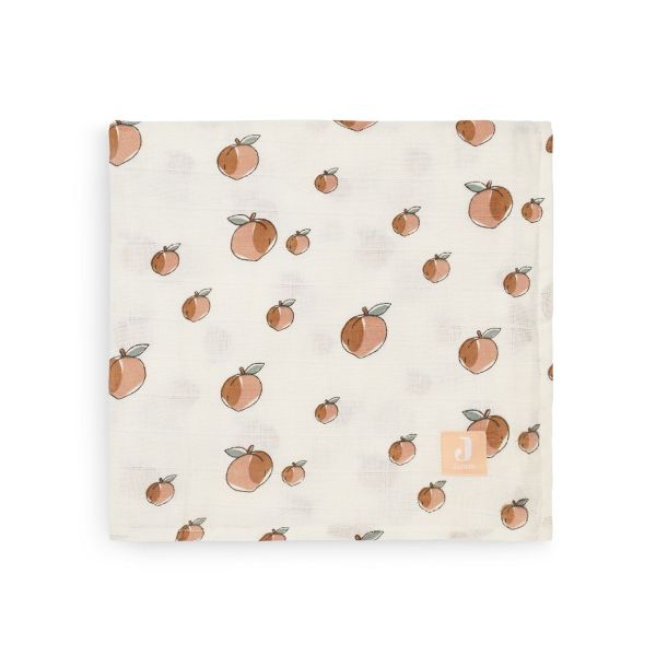 Lot de 3 langes coton hydrophile 70x70 cm Peach