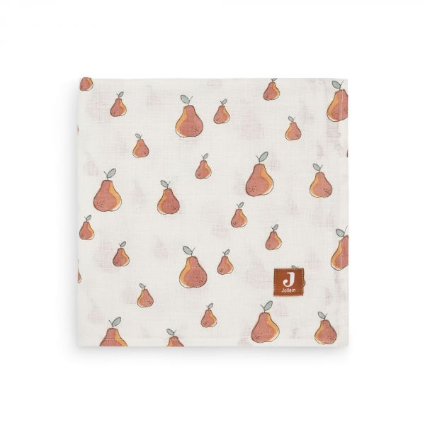 Lot de 3 langes coton hydrophile 70x70 cm Pear