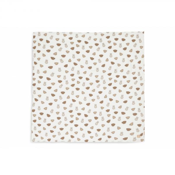 Lot de 2 langes gaze de coton 115x115 cm Miffy and Friends