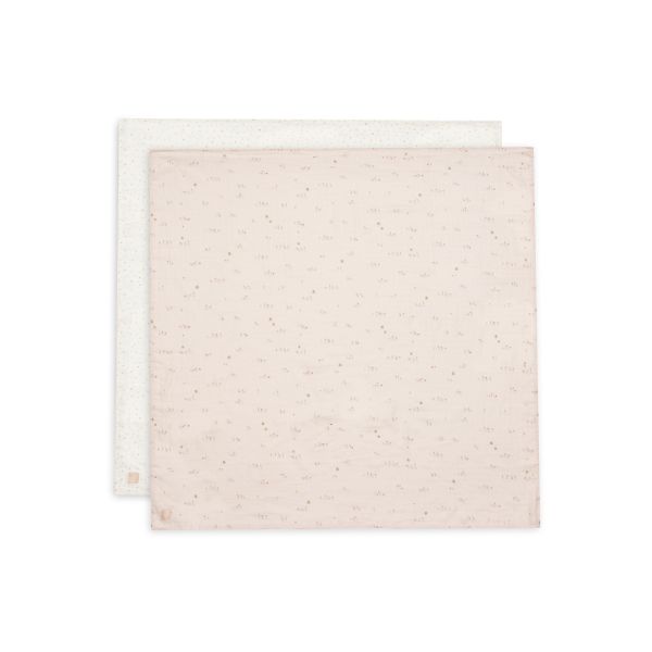 Lot de 2 langes gaze de coton 115 x 115 cm Pretty Picnic
