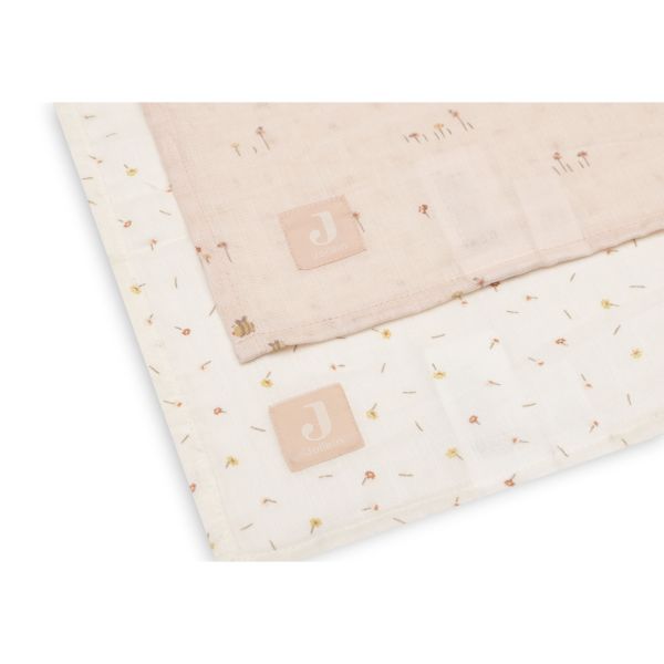 Lot de 2 langes gaze de coton 115 x 115 cm Pretty Picnic