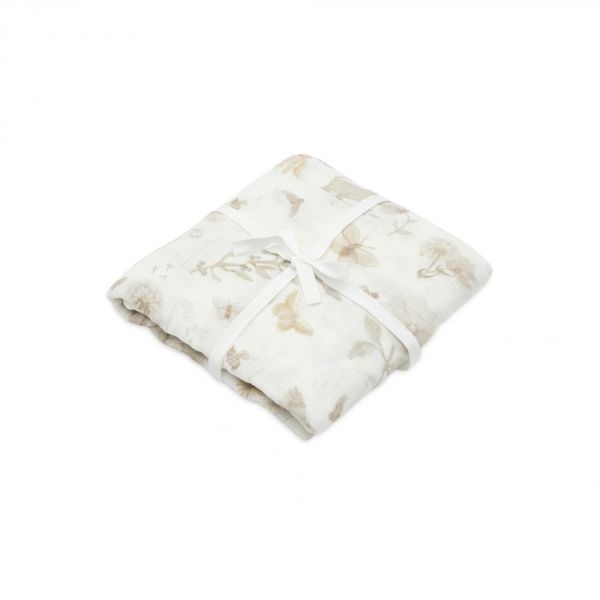 Lange gaze de coton large 115 x 115 cm Dreamy Mouse GOTS