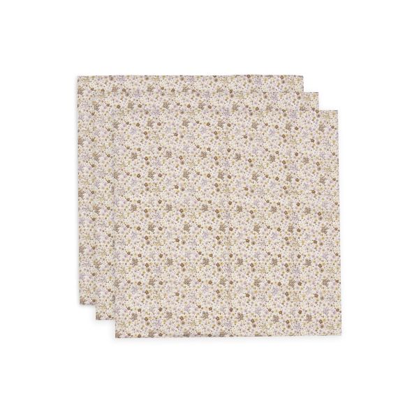 Lot de 3 langes gaze de coton 70 x 70 cm Flower Fairies