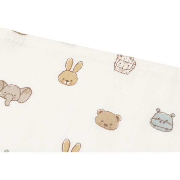 Lot de 3 langes gaze de coton 70 x 70 cm Jollies