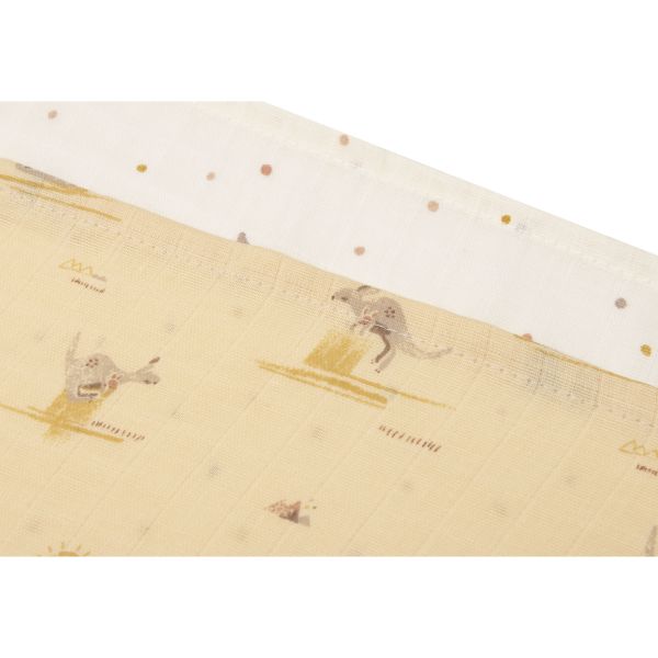 Lot de 3 langes gaze de coton 70 x 70 cm Kangaroots