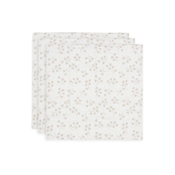 Lot de 3 langes gaze de coton 70 x 70 cm Leafy Dreams