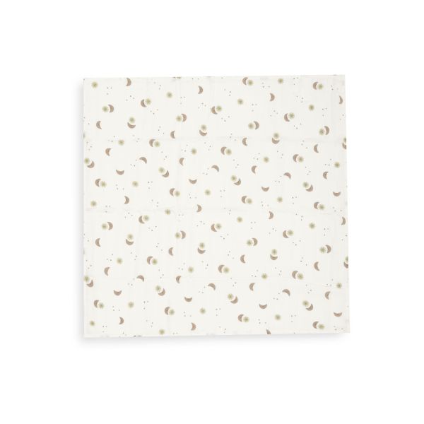 Lot de 3 langes gaze de coton 70 x 70 cm Over the Moon