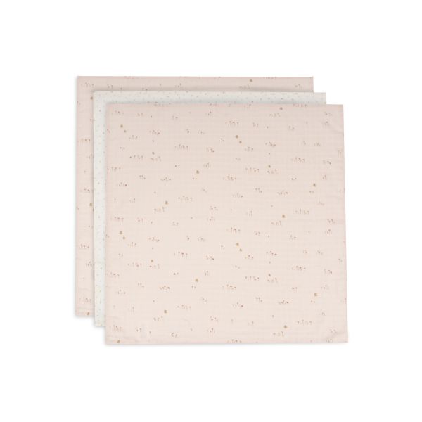 Lot de 3 langes gaze de coton 70 x 70 cm Pretty Picnic