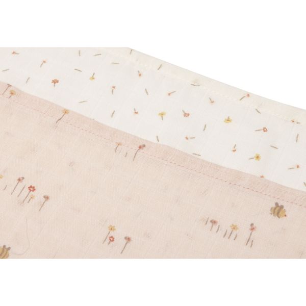 Lot de 3 langes gaze de coton 70 x 70 cm Pretty Picnic