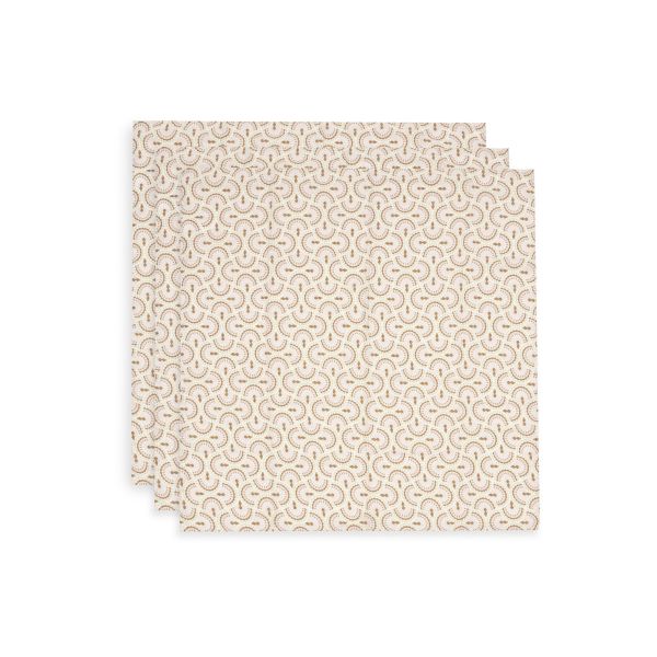 Lot de 3 langes gaze de coton 70 x 70 cm Soft Plumes