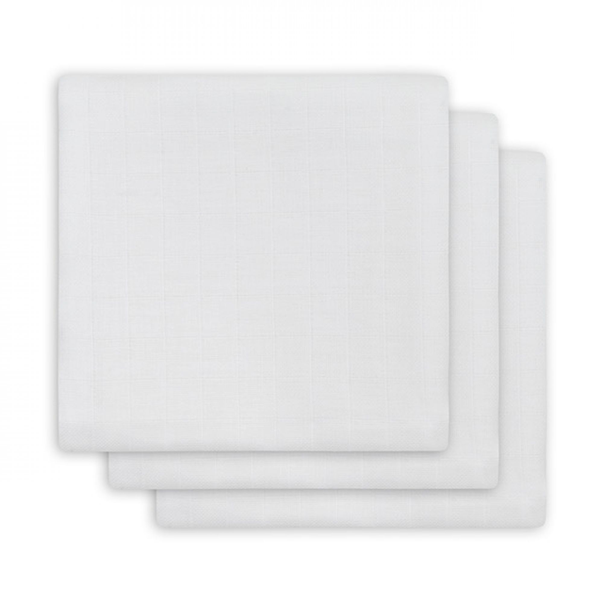 Paris Prix Lot de 2 Langes pour Bébé Coton 70x70cm Blanc pas cher 