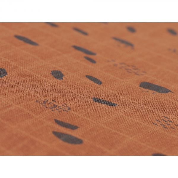 Lot de 3 langes coton hydrophile 70x70 cm Spot Caramel