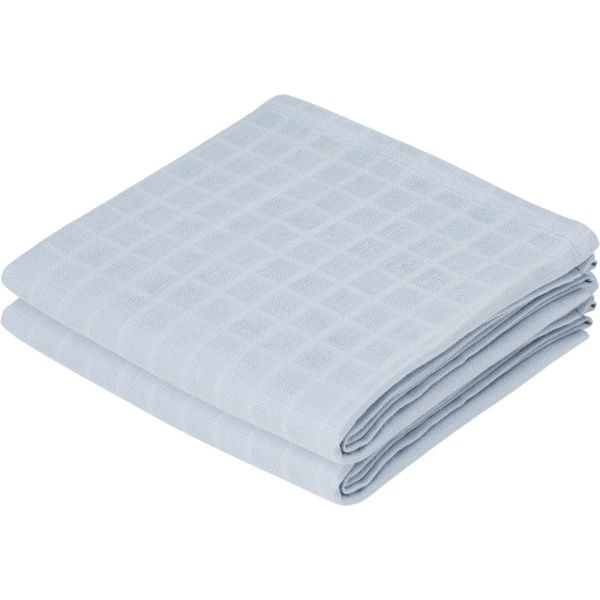 Lot de 2 langes en mousseline - Bleu-gris
