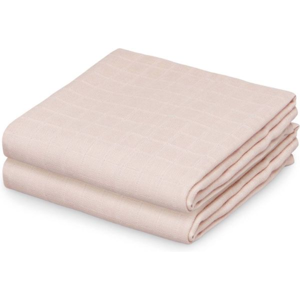 Lots de 2 langes en mousseline - Blanc antique