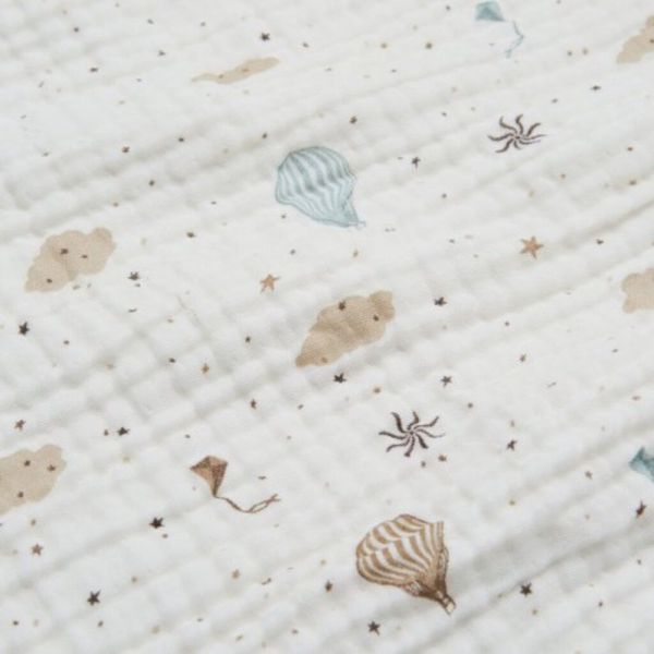 Lots de 2 langes en mousseline 70 x 70 imprimés Dreamland