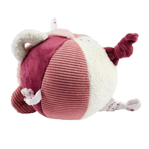 Balle d'éveil velours Rose poudré Lapidou