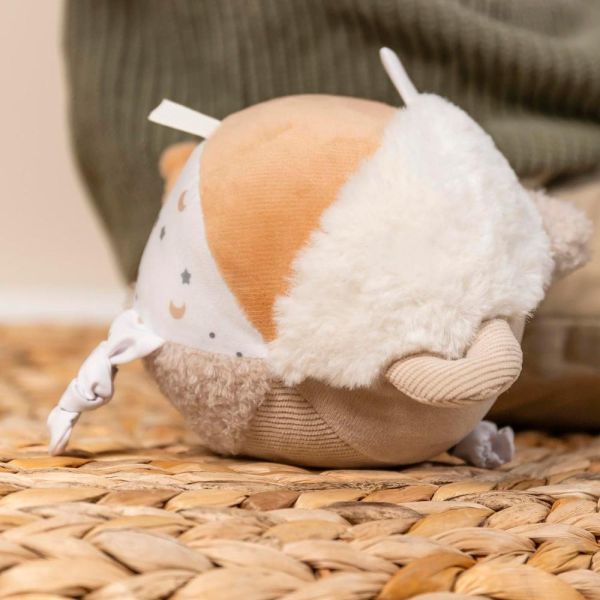 Balle d'éveil velours Beige sable Lapidou