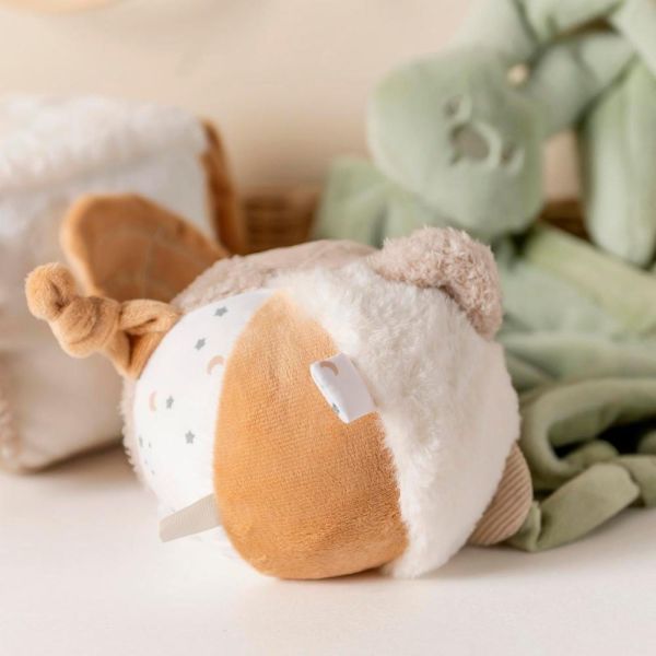 Balle d'éveil velours Beige sable Lapidou