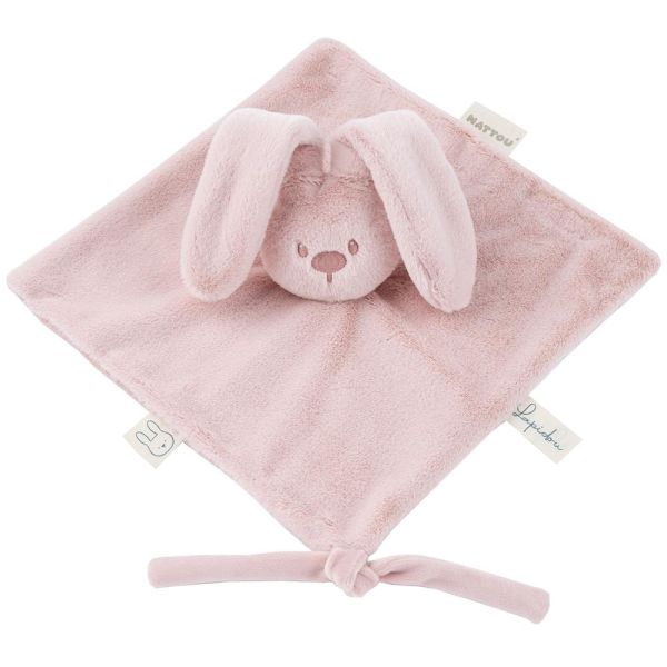 Doudou lapin Toudous Rose poudré