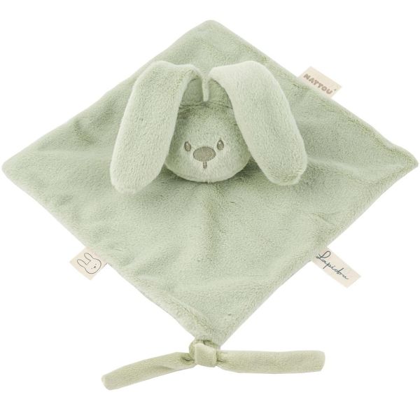 Doudou lapin Toudous Vert Tilleul