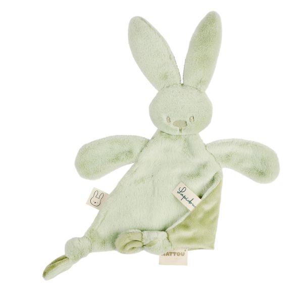 Doudou triangle Lapidou Toudous Vert Tilleul