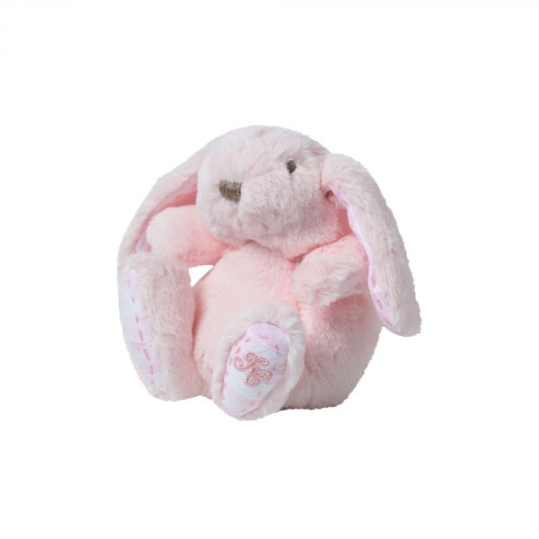 Peluche Augustin le lapin 12 cm Rose pâle