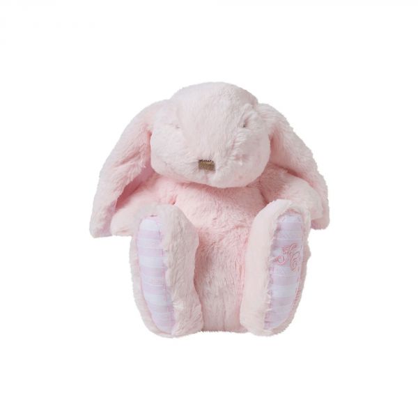 Peluche Augustin le lapin 25 cm rose pâle