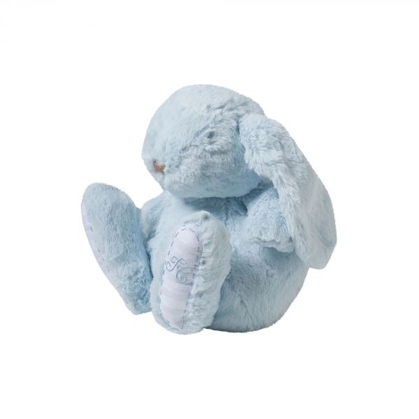 Peluche Augustin le lapin 25 cm bleu ciel