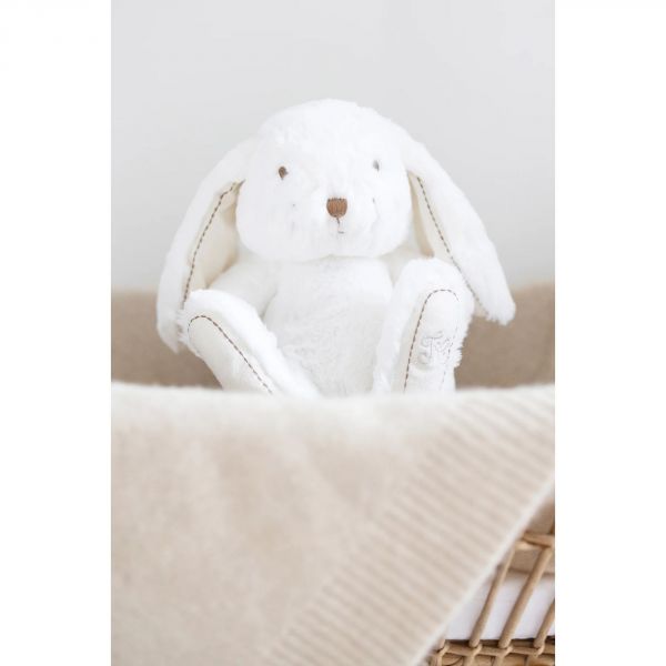 Peluche Augustin le lapin 25 cm écru